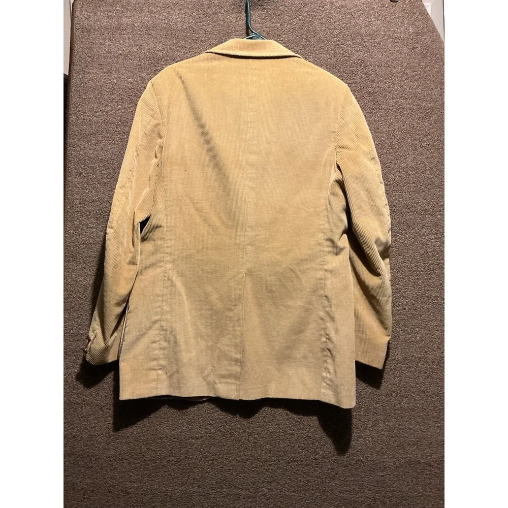 Eddie Bauer VTG? corduroy Tan Blazer Sport Coat‎ 42L READ Gray